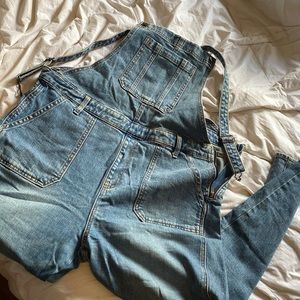 18 Tall denim overalls
